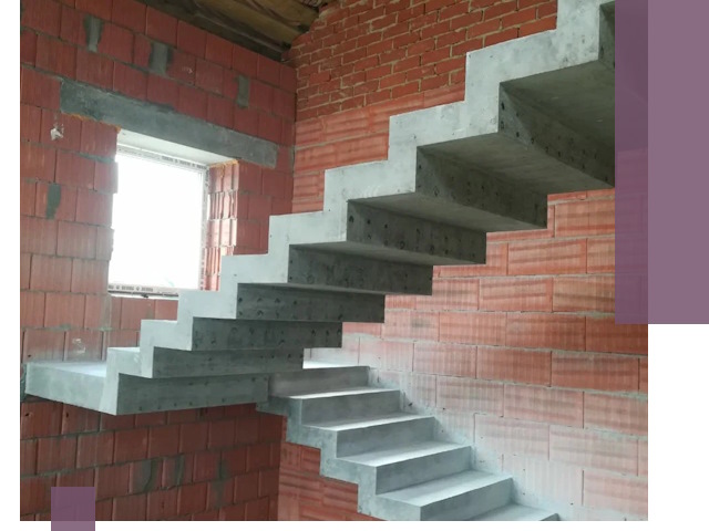 Бетонные лестницы под ключ в Можге: монтаж, демонтаж, ремонт