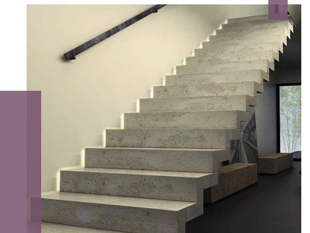 Облицовка бетонных лестниц в Можге от 4558 руб/м2 