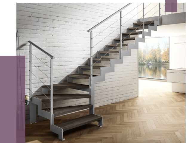 Г-образные лестницы под ключ в Можге от 36714 руб. | ПРОЛЁТ-Мжг