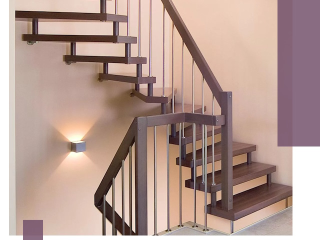 Изготовление лестниц на больцах в Можге под ключ