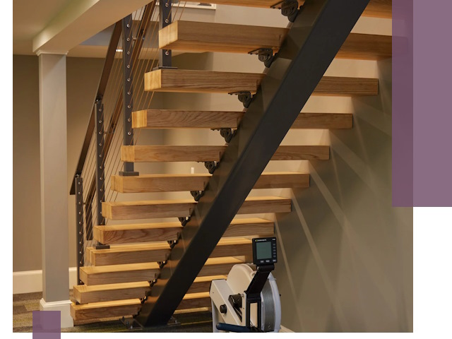 Лестницы на монокосоурах под ключ в Можге - изготовление и монтаж