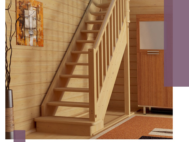 Лестницы эконом класса под ключ в Можге — недорого и быстро