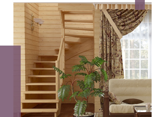 Лестницы для дачи в Можге от 75200 руб.  | ПРОЛЁТ-Мжг