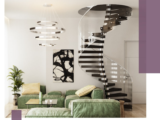 Лестницы для двухуровневой квартиры в Можге — изготовление и монтаж