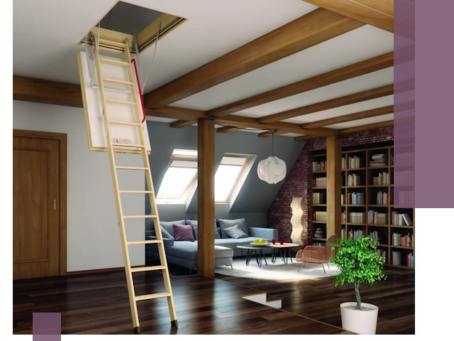 Чердачные лестницы под ключ в Можге: изготовление и монтаж