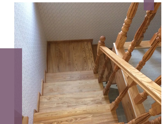 Сосновые лестницы в Можге под ключ от 8001 руб.  | ПРОЛЁТ-Мжг