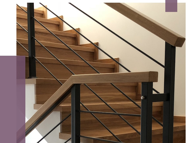 Обшивка металлической лестницы деревом в Можге от 4304 руб. 