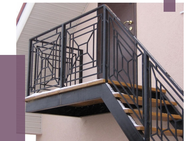 Металлические перила в Можге от 4254 руб.  | ПРОЛЁТ-Мжг