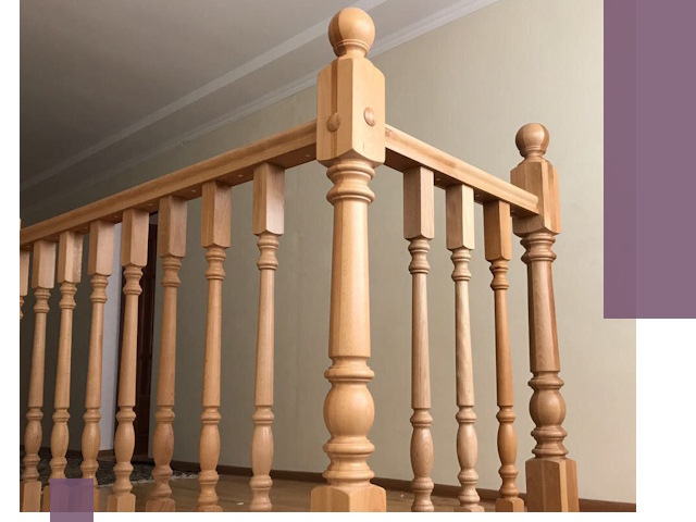 Деревянные перила на заказ в Можге: монтаж и изготовление