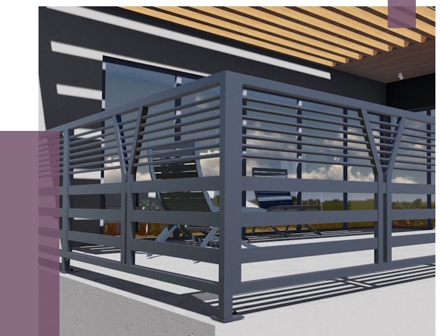 Изготовление балконных ограждений в Можге от 10634 руб. | ПРОЛЁТ-Мжг