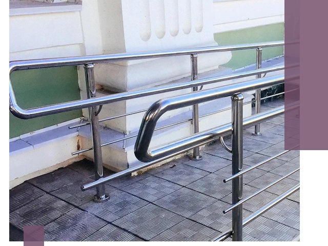 Ограждения пандусов из металла и нержавейки в Можге