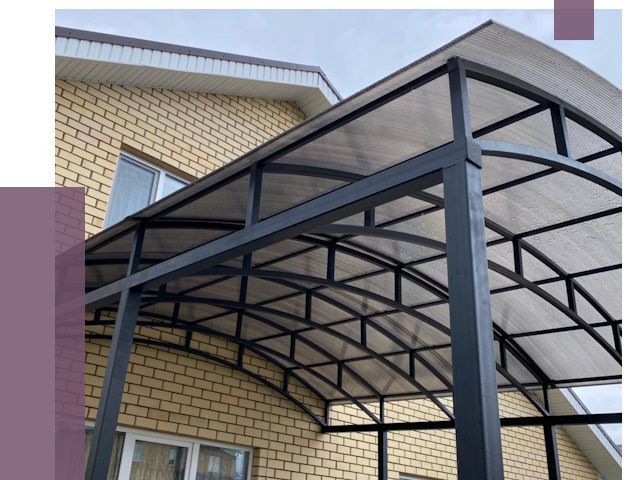 Монтаж козырьков в Можге от 11394 руб. | ПРОЛЁТ-Мжг