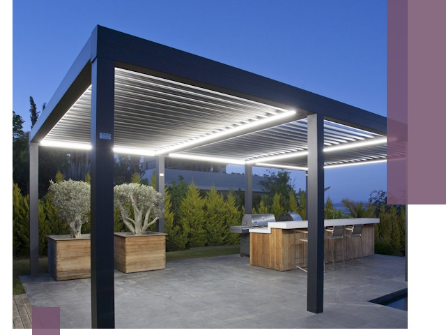 Навесы отдельно стоящие под ключ в Можге из металла и поликарбоната