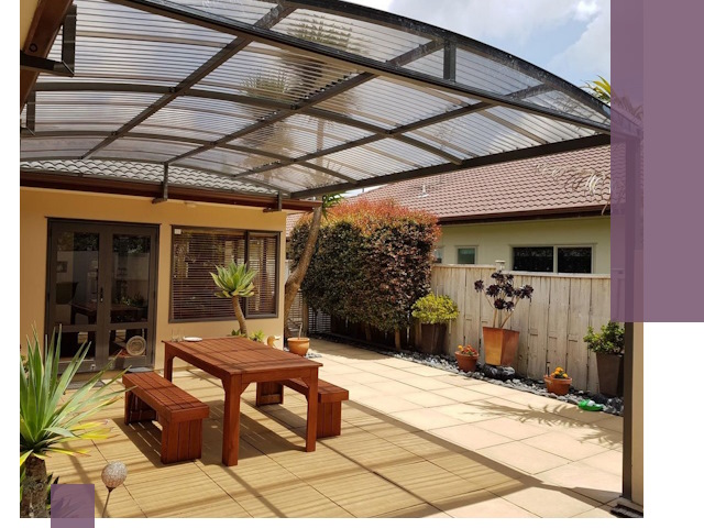 Навесы во двор под ключ в Можге — изготовление и монтаж