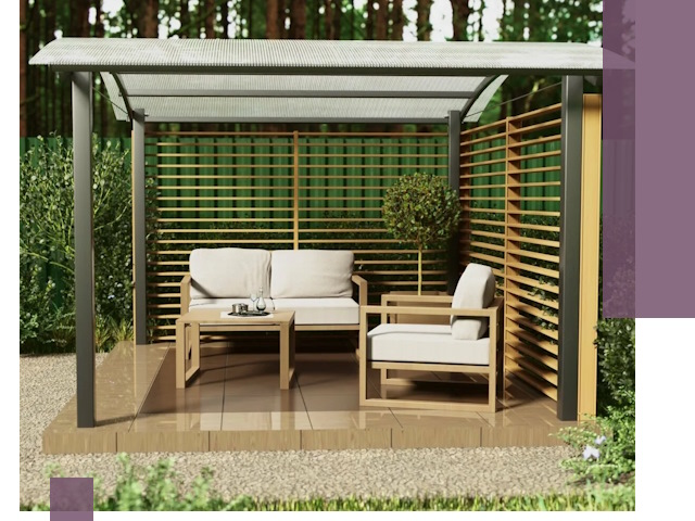 Навесы для дачи в Можге: изготовление, монтаж и демонтаж