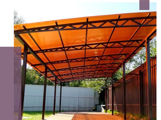 Односкатные навесы под ключ в Можге от 13014 руб. 