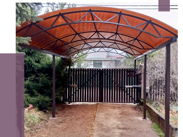 Арочные навесы в Можге от 12609 руб. — изготовление и монтаж | ПРОЛЁТ-Мжг