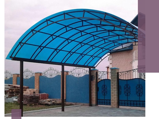 Арочные навесы под ключ в Можге — изготовление и монтаж