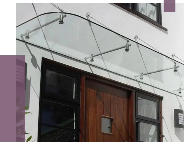 Стеклянные козырьки в Можге от 18737 руб. | ПРОЛЁТ-Мжг