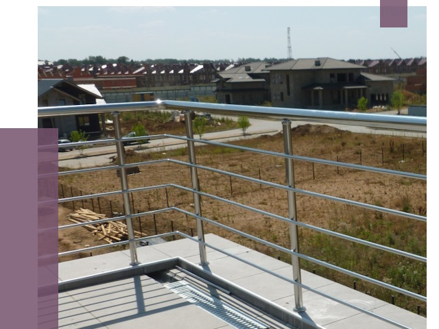 Парапеты из нержавеющей стали в Можге от 7900 руб. за м² | ПРОЛЁТ-Мжг