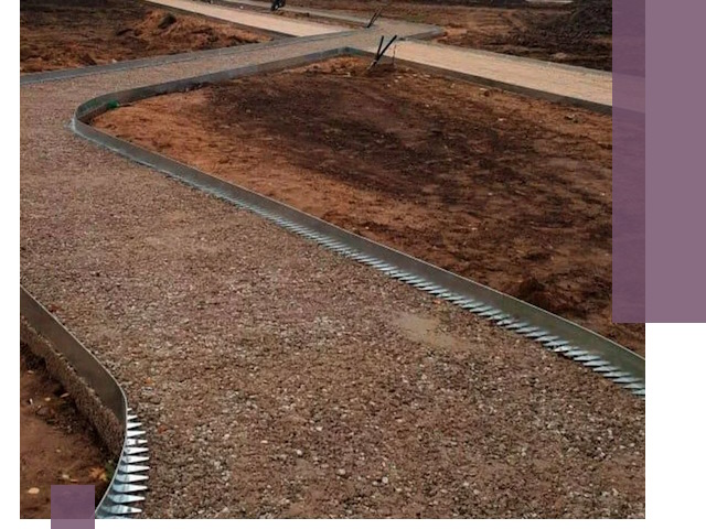 Металлические бордюры под ключ в Можге — изготовление и монтаж