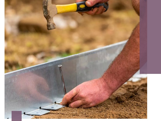 Монтаж металлических бордюров в Можге быстро и качественно