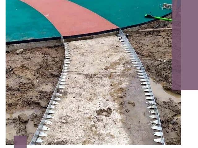 Металлические бордюры для дорожек в Можге — монтаж и изготовление